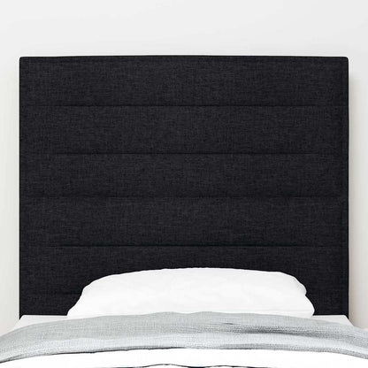 Testiera LED con strisce LED con testiera Nero 100 cm Tessuto