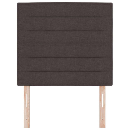 Testiera LED con testiera Marrone Scuro 100 cm Poliestere