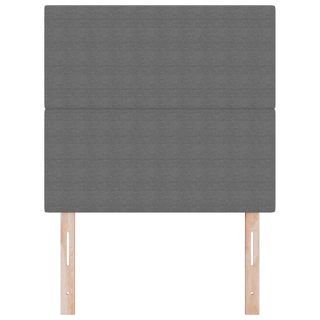 Testiera LED con testiera Grigio chiaro 80 cm Tessuto in Cords