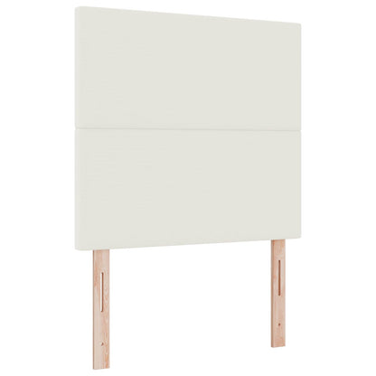 Testiera LED con strisce LED Crema 90 cm Tessuto in Cords