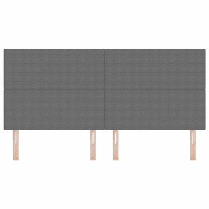 Testiera LED con testiera Grigio chiaro 200 cm Tessuto in Cords