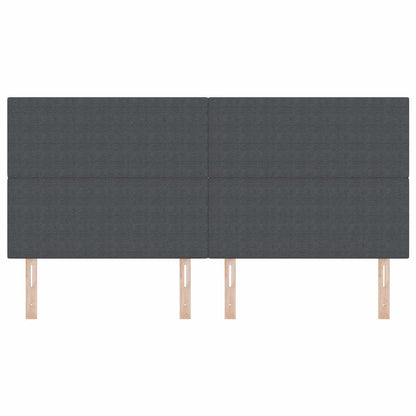 Testiera LED con testiera Grigio scuro 200 cm Poliestere