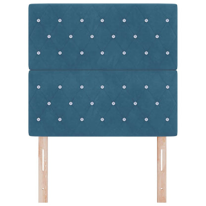 Testiera LED con testiera Blu Scuro 90 cm Poliestere