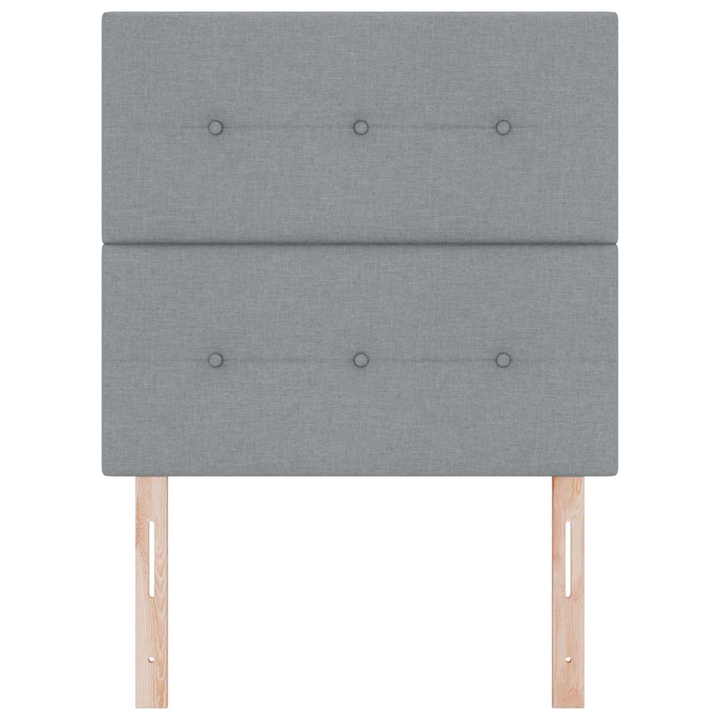 Testiera LED con testiera Grigio chiaro 80 cm Poliestere