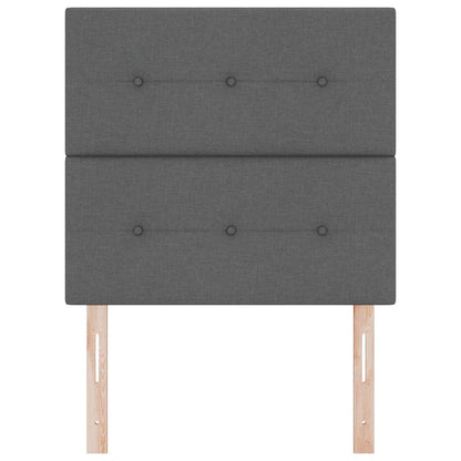 Testiera LED con testiera Grigio scuro 80 cm Poliestere