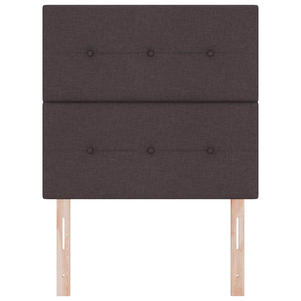 Testiera LED con testiera Marrone Scuro 80 cm Poliestere