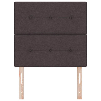 Testiera LED con testiera Marrone Scuro 80 cm Poliestere
