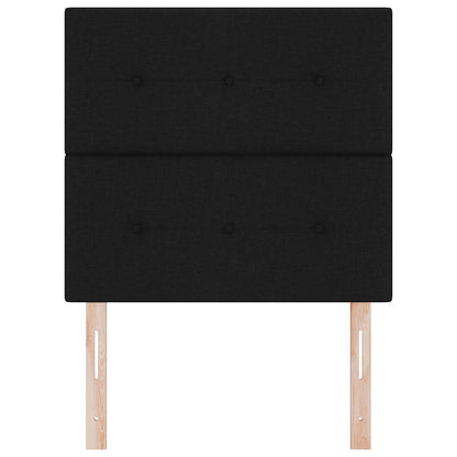 Testiera LED con strisce LED con testiera Nero 90 cm Tessuto