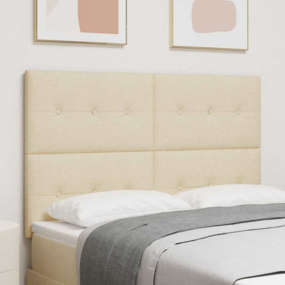 Testiera LED con luci a strisce a LED Crema 144 cm Poliestere