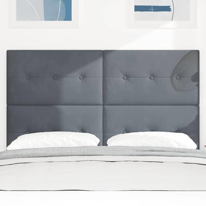 Testiera LED con luci a strisce a LED Grigio 144 cm Poliestere
