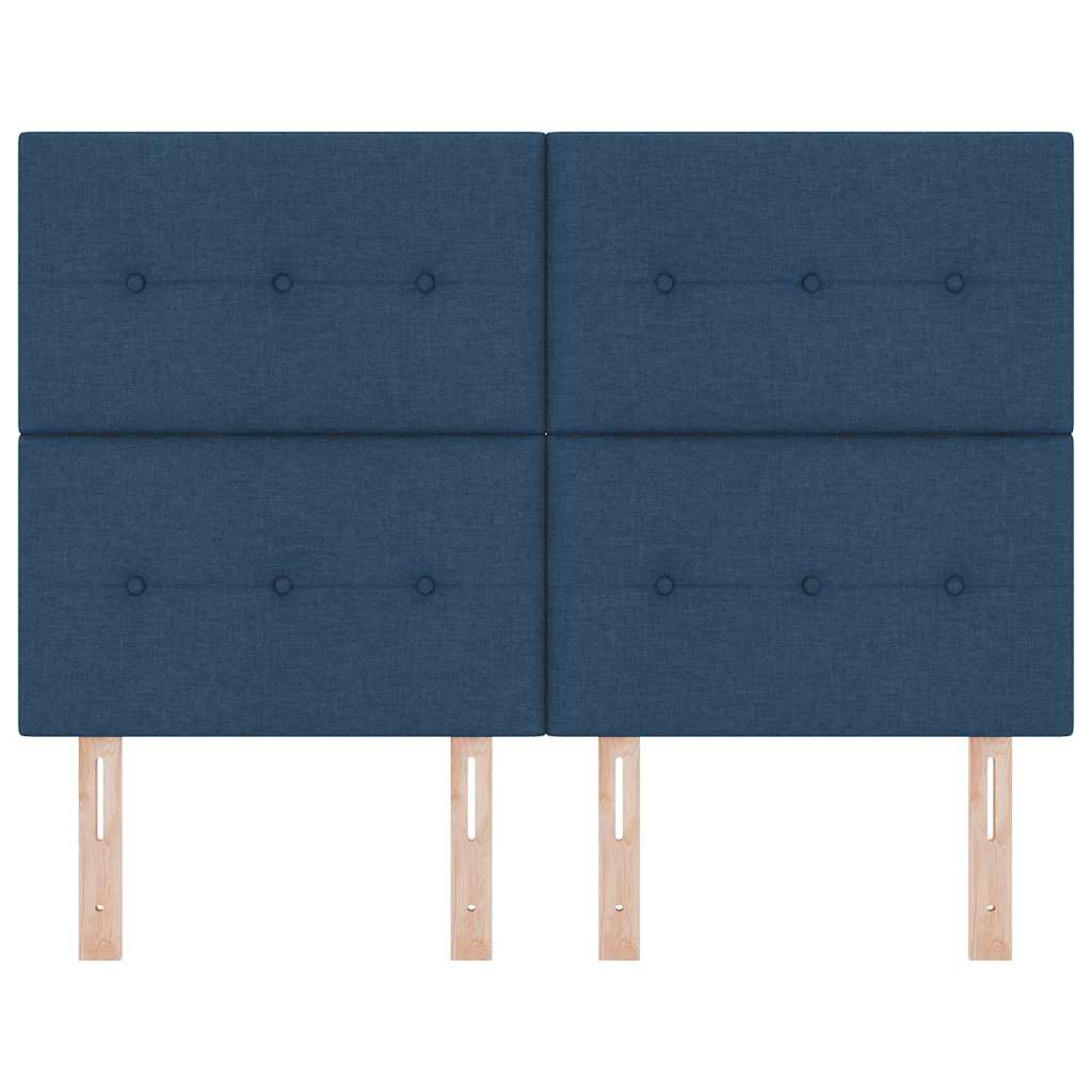 Testiera LED con strisce LED con testiera Blu 160 cm Tessuto