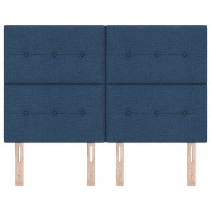 Testiera LED con strisce LED con testiera Blu 160 cm Tessuto