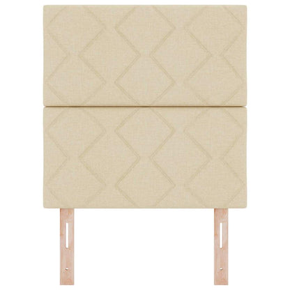 Testiera con testiera Crema 80 cm Tessuto