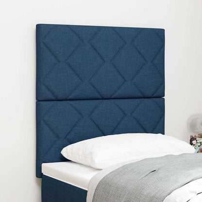 Testiera con testiera Blu 80 cm Tessuto