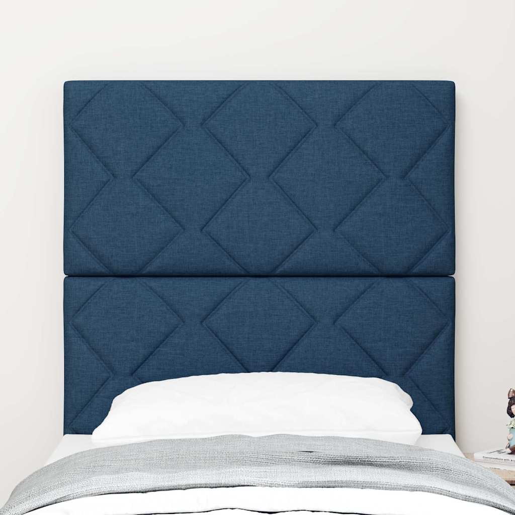 Testiera con testiera Blu 80 cm Tessuto