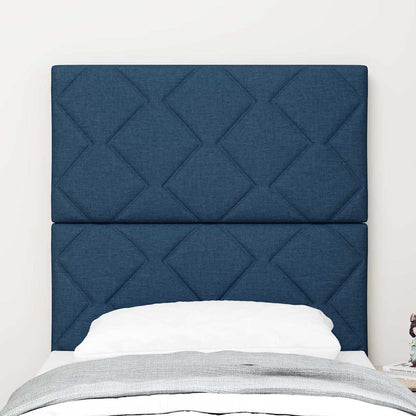Testiera con testiera Blu 80 cm Tessuto