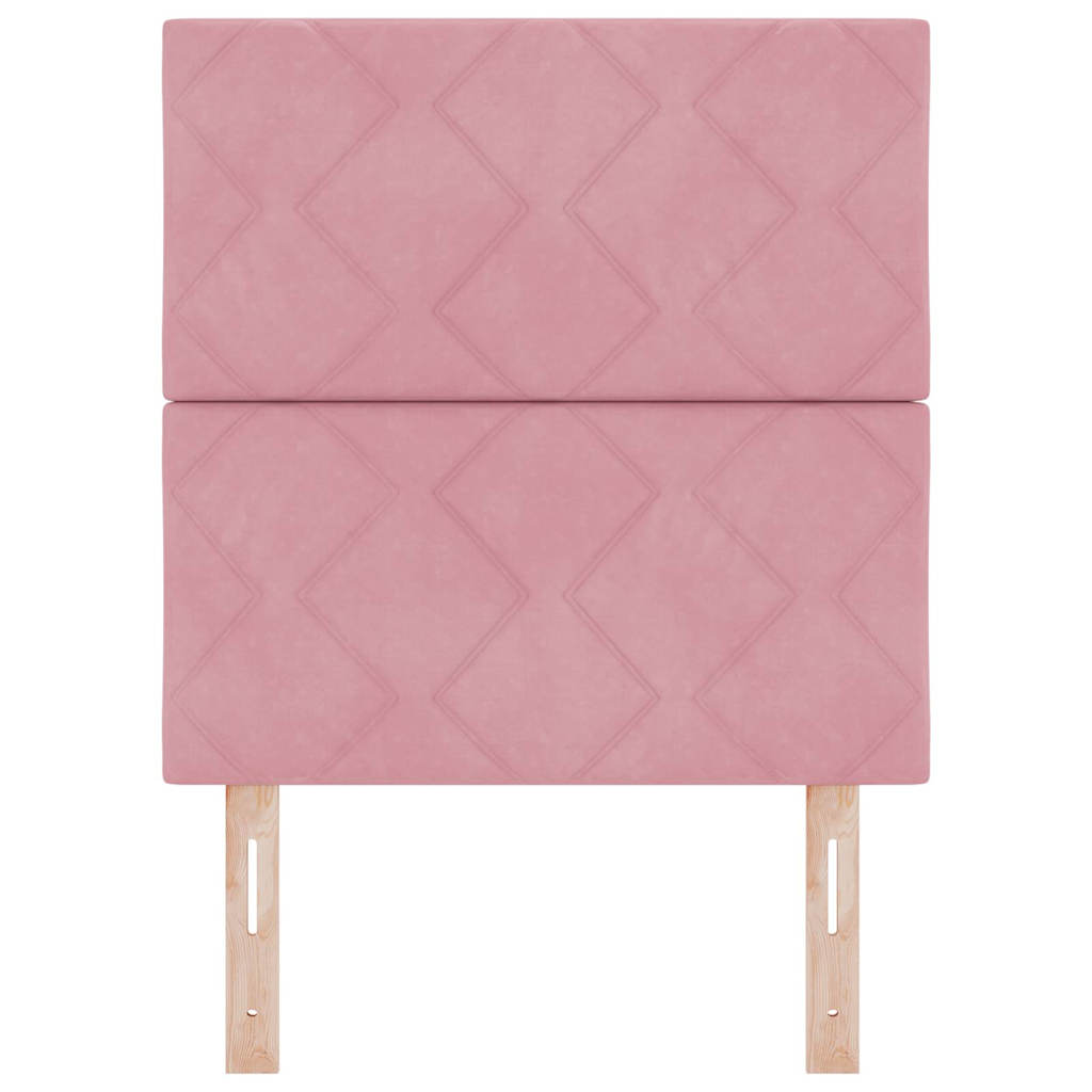 Testiera LED Rosa 80 cm Pelle Sintetica