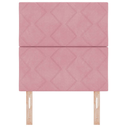 Testiera LED Rosa 80 cm Pelle Sintetica