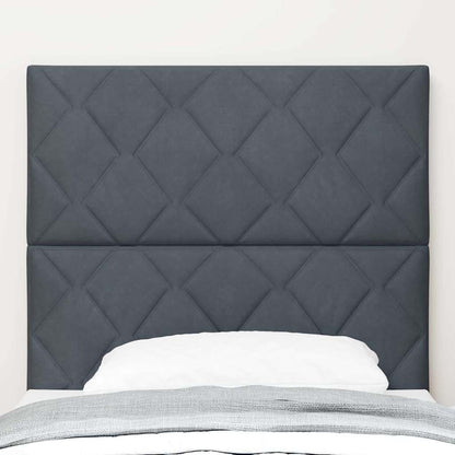 Testiera LED Grigio scuro 90 cm Pelle Sintetica