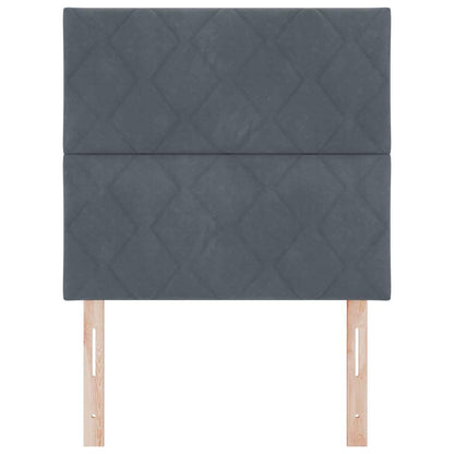 Testiera LED Grigio scuro 90 cm Pelle Sintetica