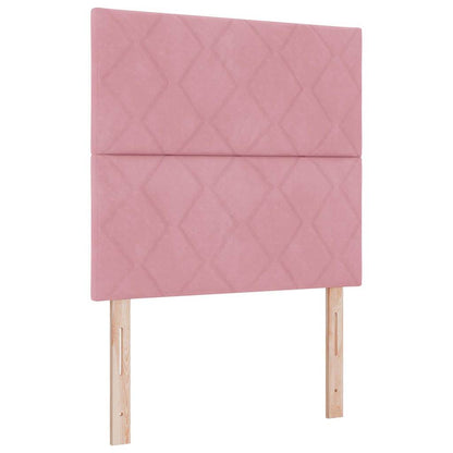 Testiera LED Rosa 90 cm Pelle Sintetica