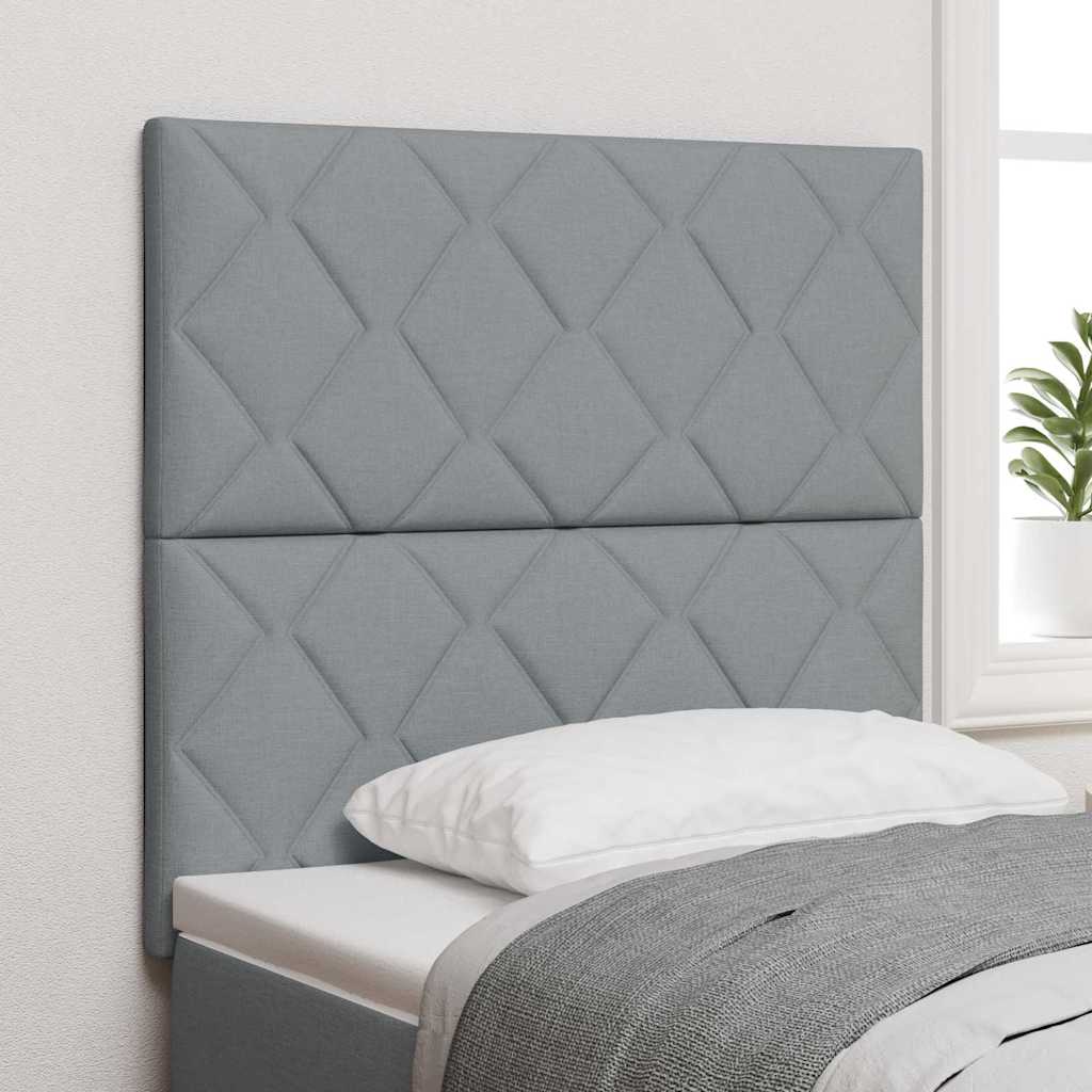 Testiera Grigio chiaro 100 cm Tessuto