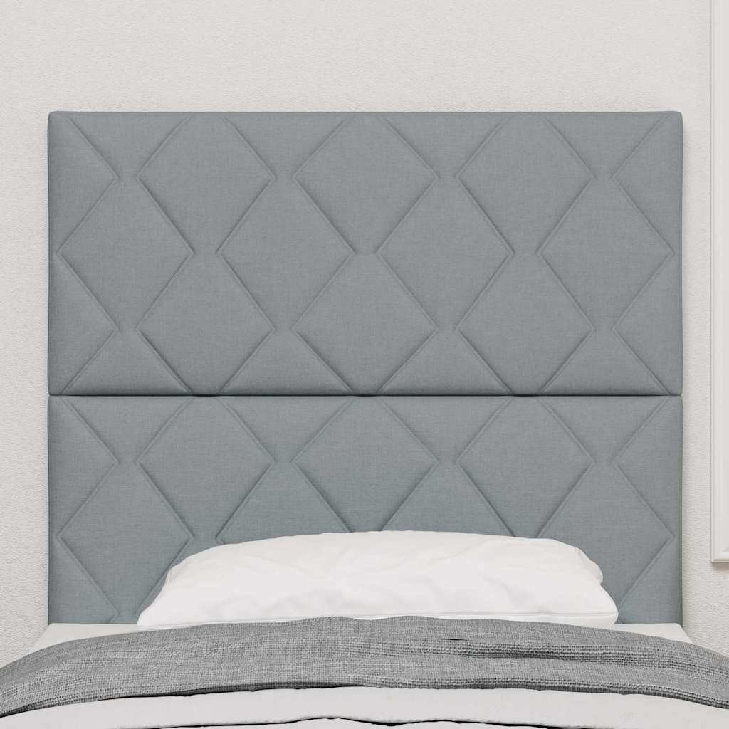 Testiera Grigio chiaro 100 cm Tessuto