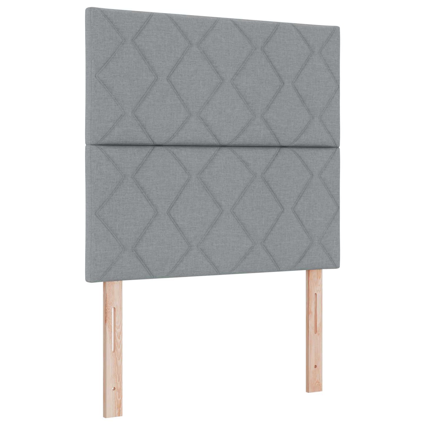 Testiera Grigio chiaro 100 cm Tessuto