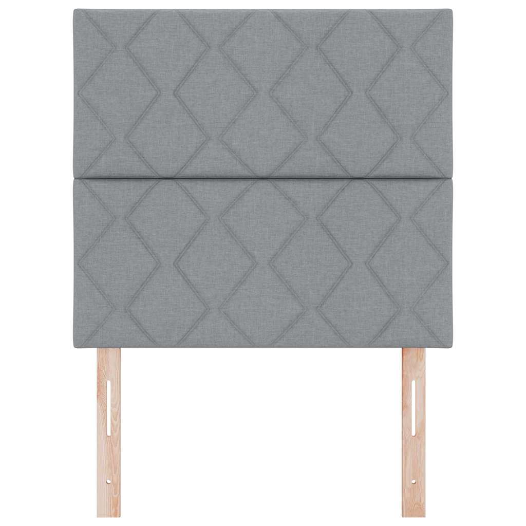 Testiera Grigio chiaro 100 cm Tessuto