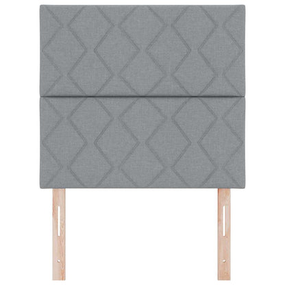 Testiera Grigio chiaro 100 cm Tessuto