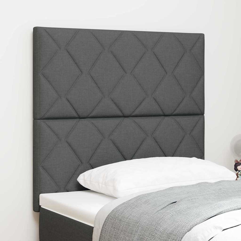 Testiera Grigio 100 cm Tessuto