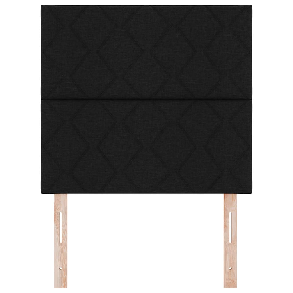 Testiera Nero 100 cm Tessuto