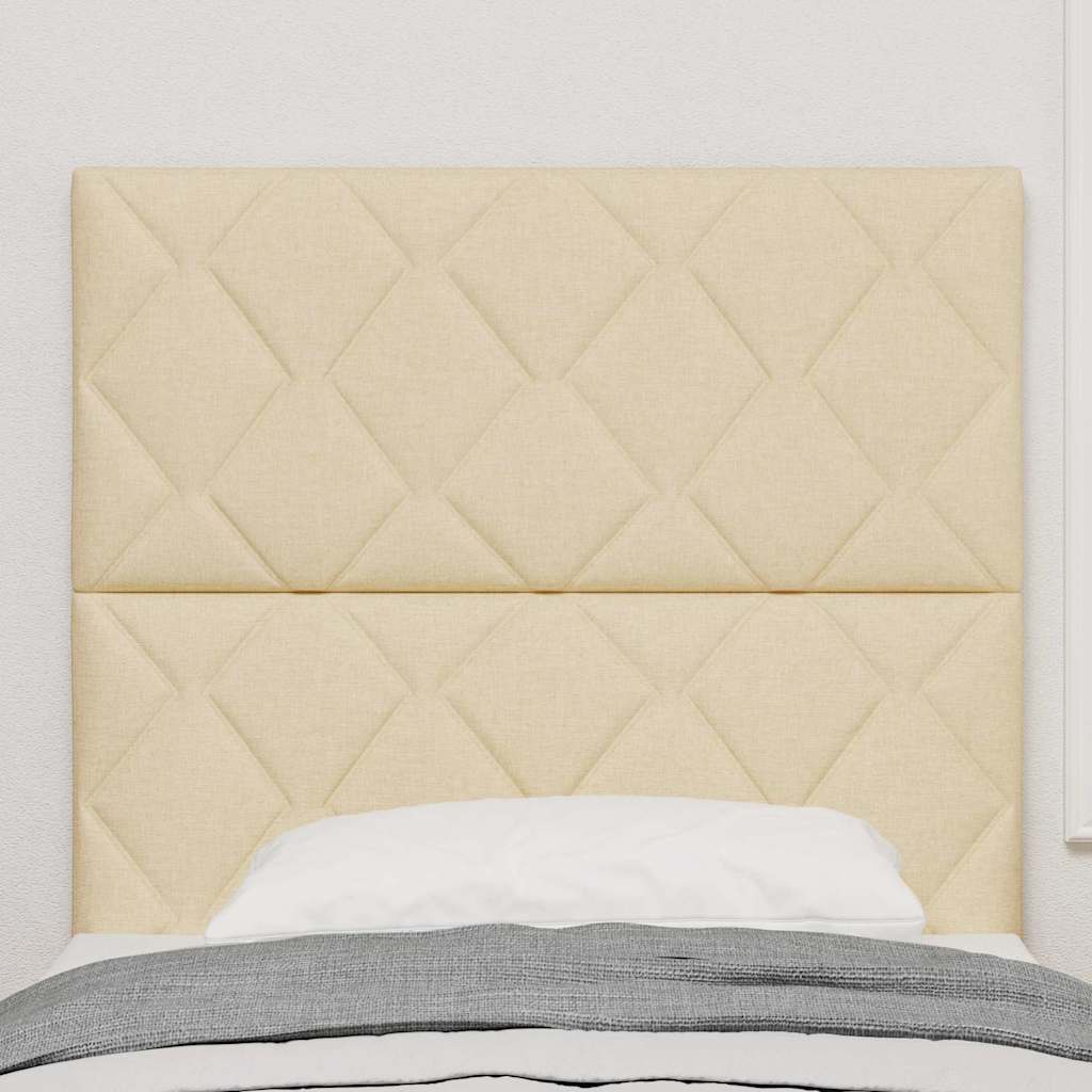 Testiera Crema 100 cm Tessuto