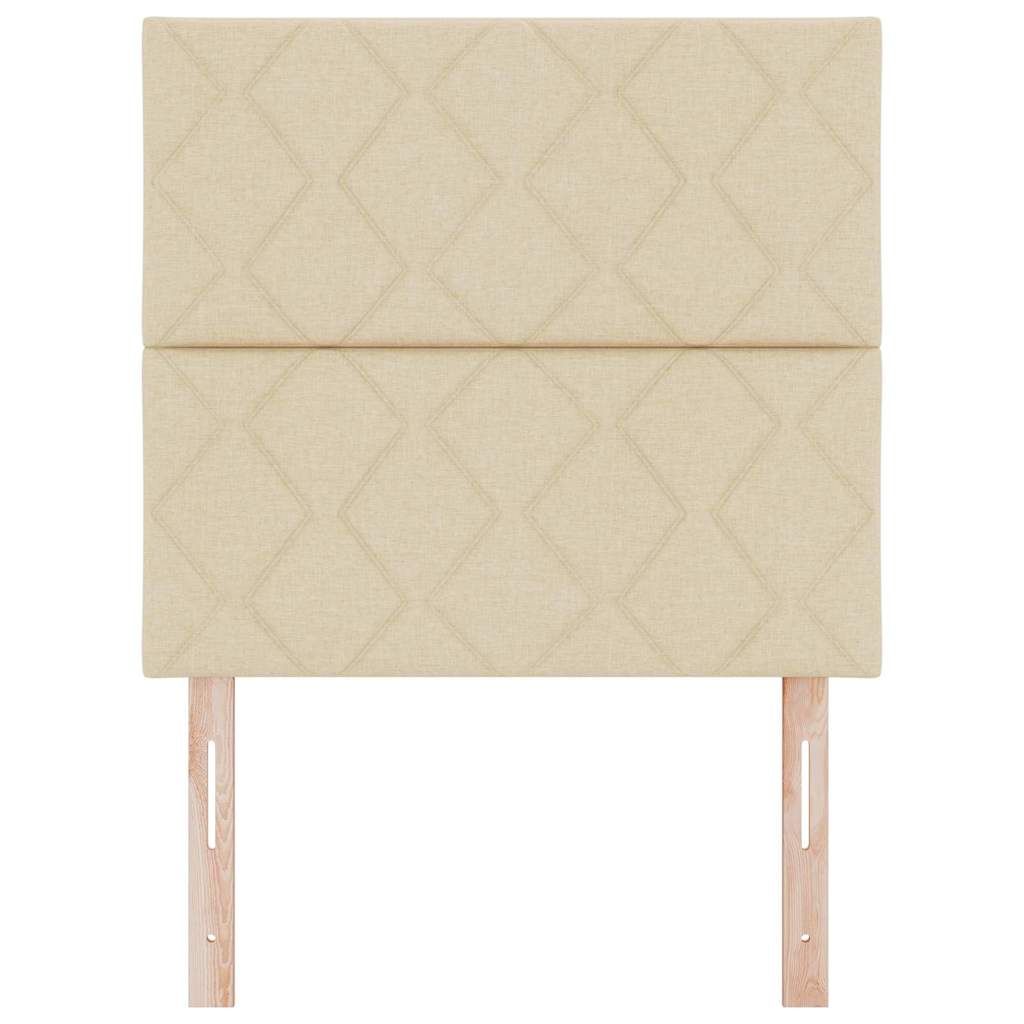 Testiera Crema 100 cm Tessuto