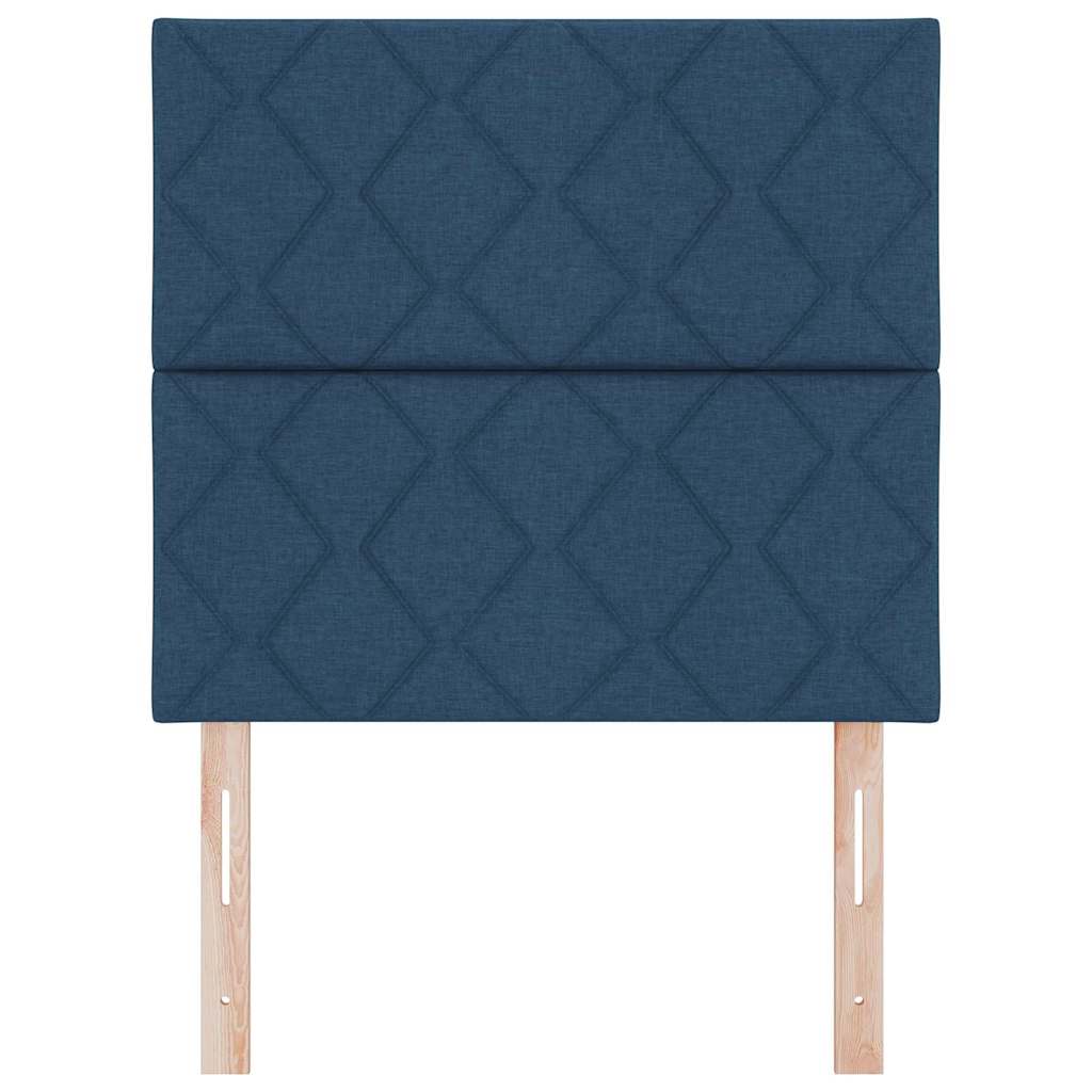 Testiera Blu 100 cm Tessuto