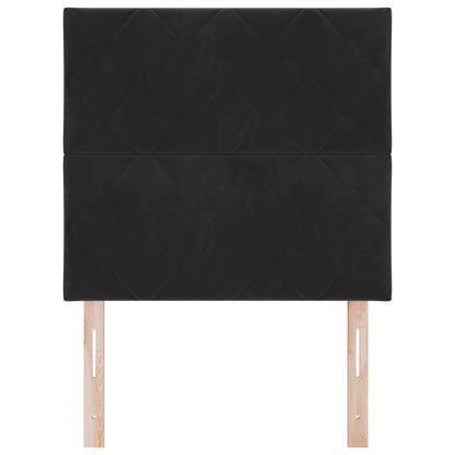 Testiera LED Nero 100 cm Pelle Sintetica