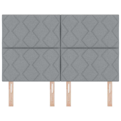 Testiera Grigio chiaro 160 cm Tessuto