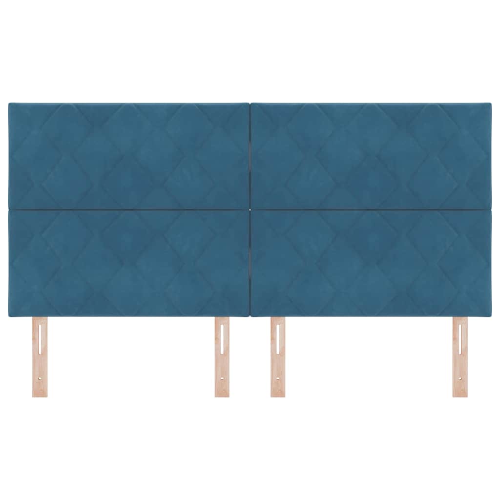 Testiera LED Blu Scuro 180 cm Pelle Sintetica