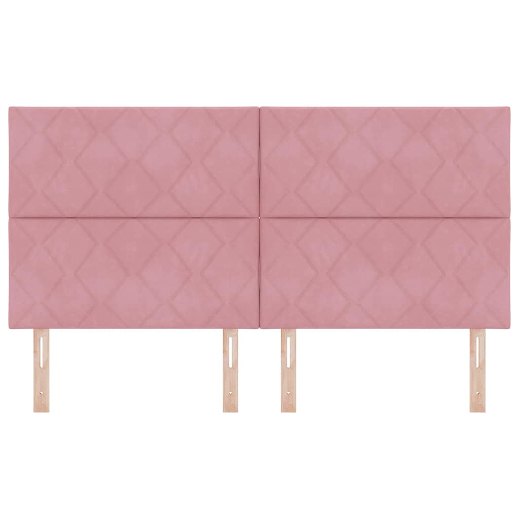 Testiera LED Rosa 180 cm Pelle Sintetica