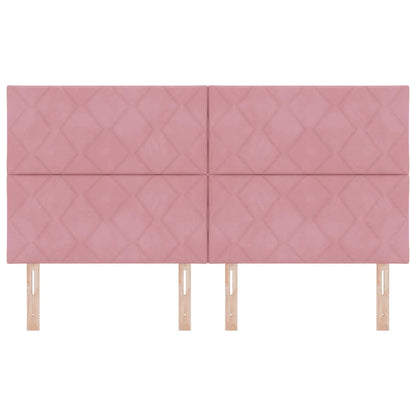 Testiera LED Rosa 180 cm Pelle Sintetica