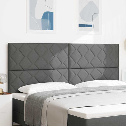 Testiera Grigio 200 cm Tessuto