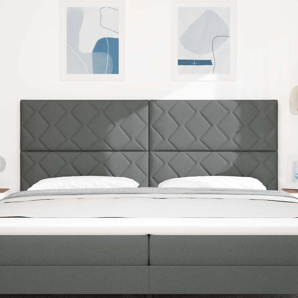 Testiera Grigio 200 cm Tessuto