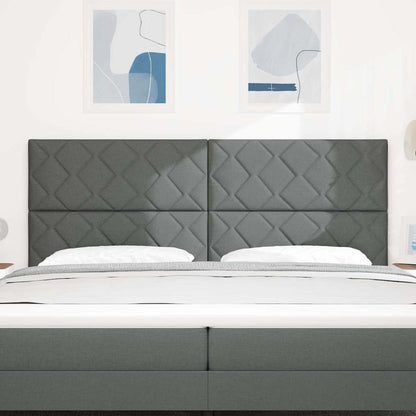 Testiera Grigio 200 cm Tessuto