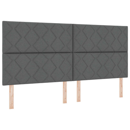 Testiera Grigio 200 cm Tessuto