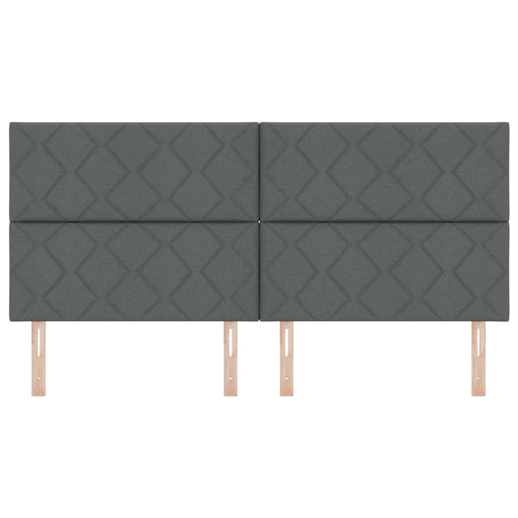 Testiera Grigio 200 cm Tessuto