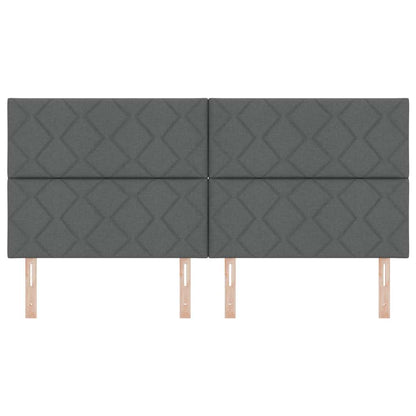 Testiera Grigio 200 cm Tessuto