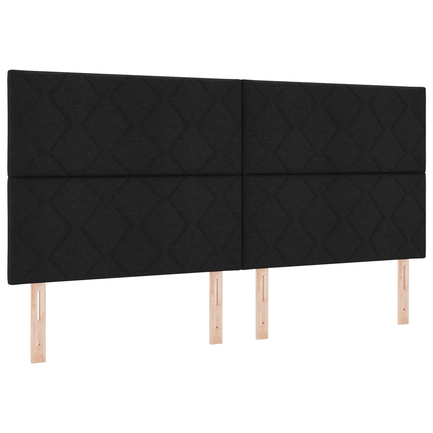 Testiera Nero 200 cm Tessuto