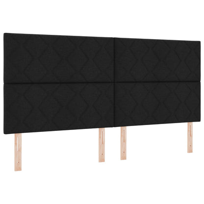 Testiera Nero 200 cm Tessuto