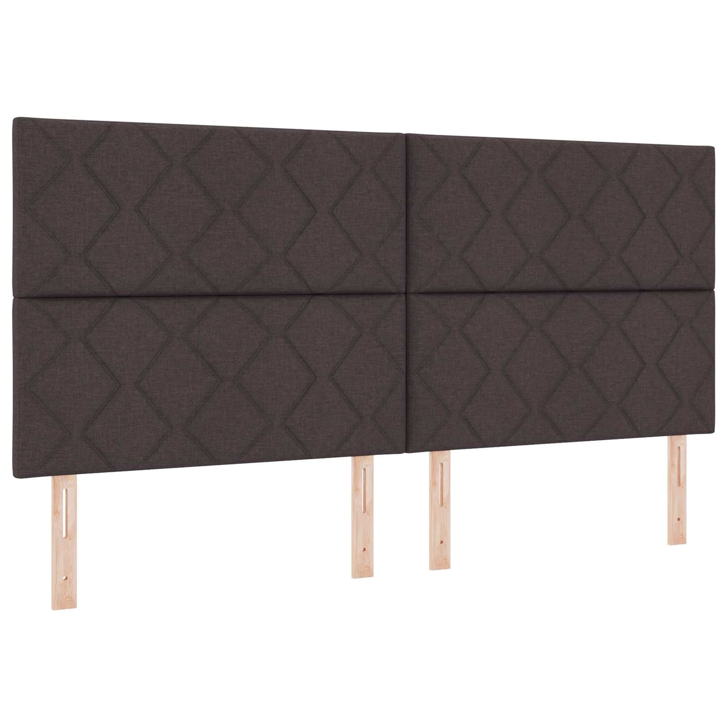 Testiera Grigio chiaro 200 cm Tessuto