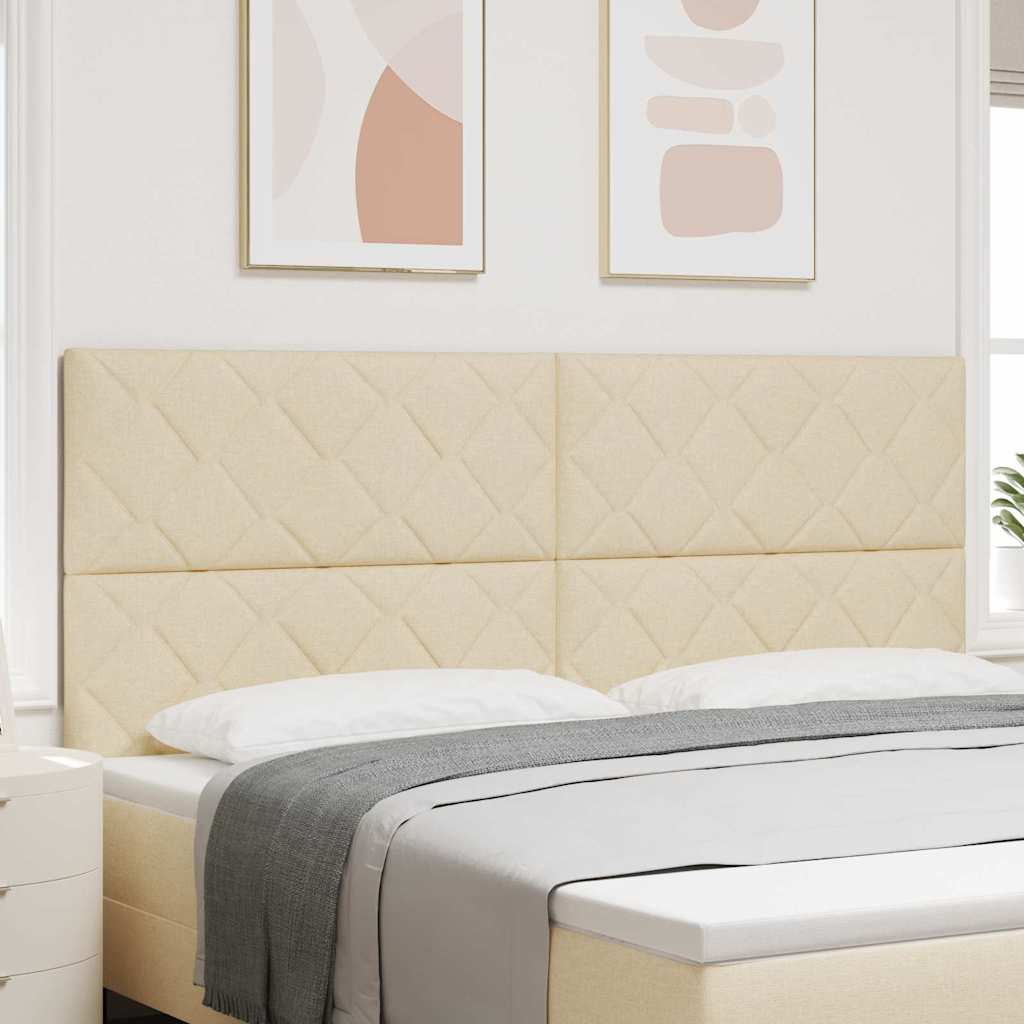 Testiera Crema 200 cm Tessuto